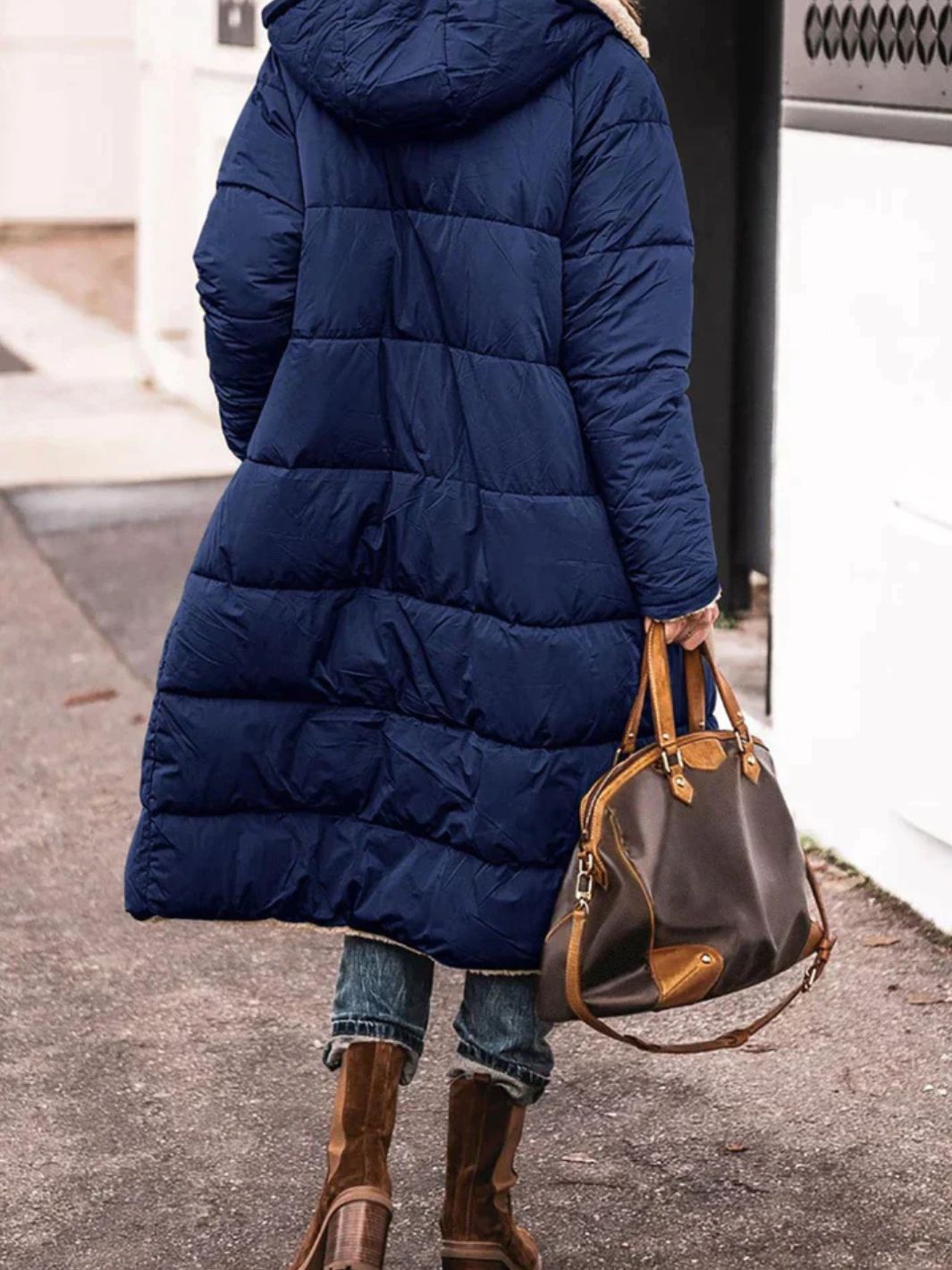 Damen Langer Mantel Für Winter | Kapuze & Freizeit