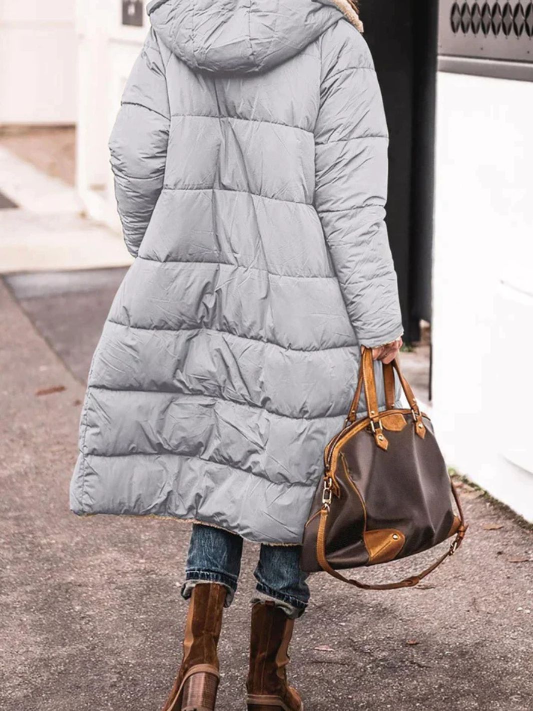 Damen Langer Mantel Für Winter | Kapuze & Freizeit