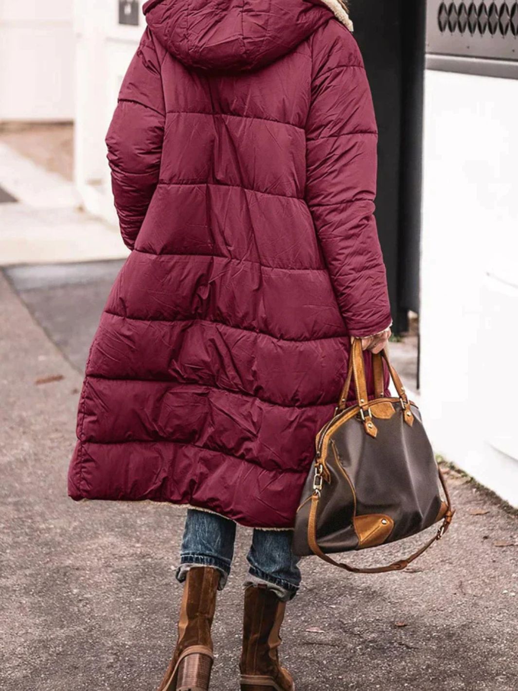 Damen Langer Mantel Für Winter | Kapuze & Freizeit