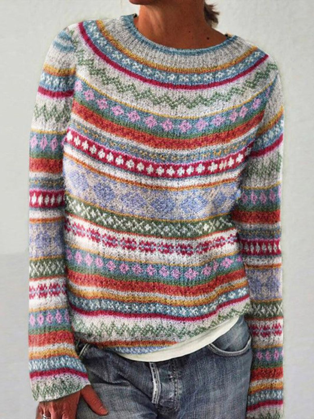 Damen Strickpullover Mit Rundhals | Zeitlos & Praktisch