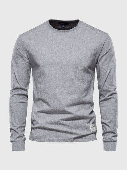 Herren Langarmshirt Mit Rundhals | Klassisch & Zeitlos