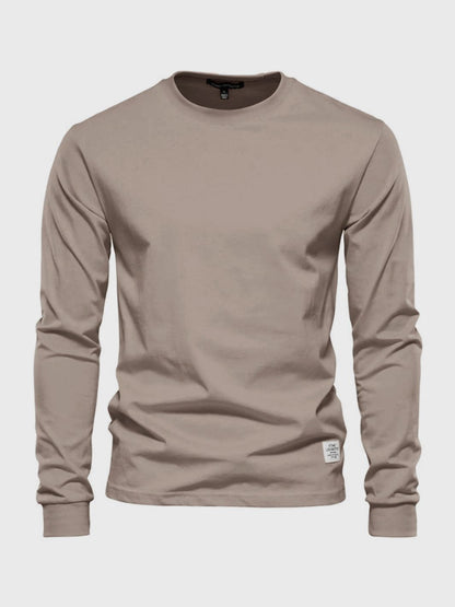 Herren Langarmshirt Mit Rundhals | Klassisch & Zeitlos