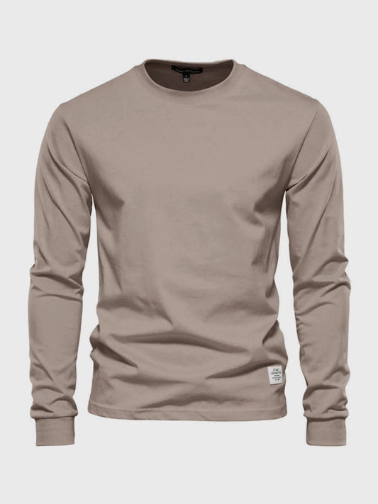 Herren Langarmshirt Mit Rundhals | Klassisch & Zeitlos