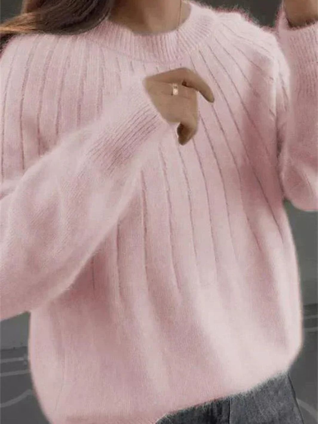 Damen Strickpullover Mit Rundhals | Zeitlos & Praktisch