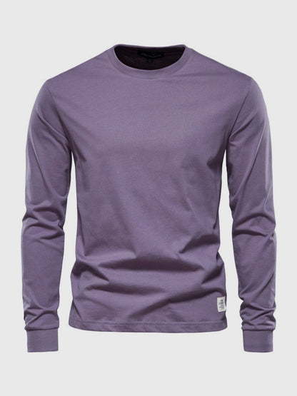 Herren Langarmshirt Mit Rundhals | Klassisch & Zeitlos