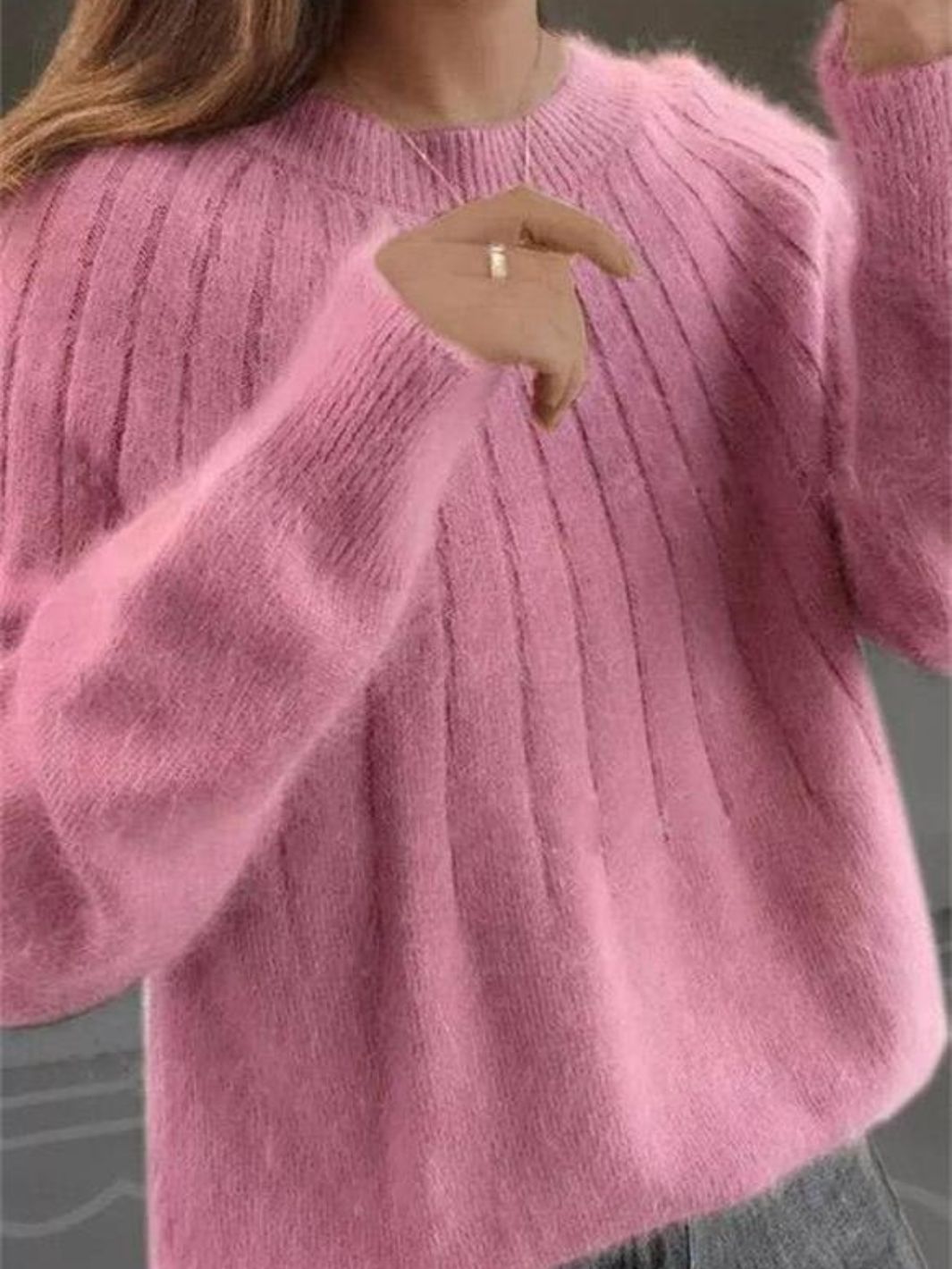 Damen Strickpullover Mit Rundhals | Zeitlos & Praktisch