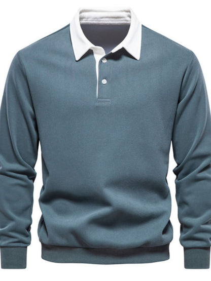 Herren Langarm Poloshirt Mit Kragen | Klassisch & Zeitlos