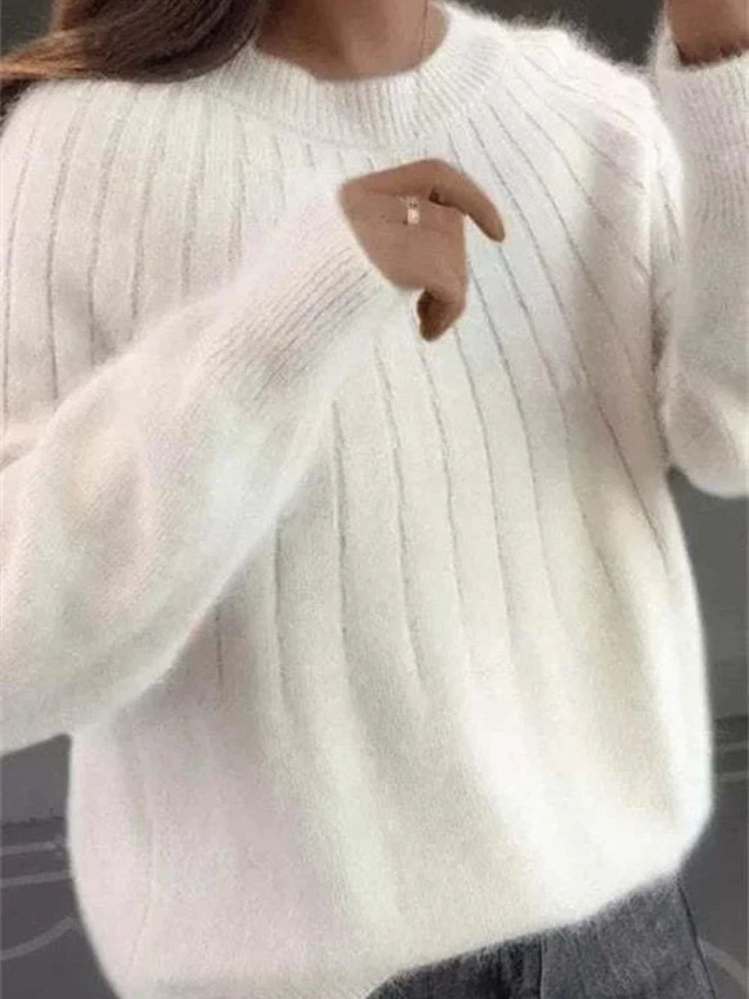 Damen Strickpullover Mit Rundhals | Zeitlos & Praktisch