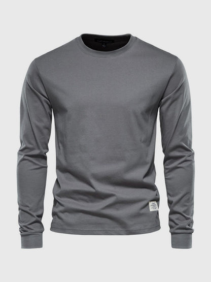 Herren Langarmshirt Mit Rundhals | Klassisch & Zeitlos