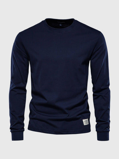 Herren Langarmshirt Mit Rundhals | Klassisch & Zeitlos