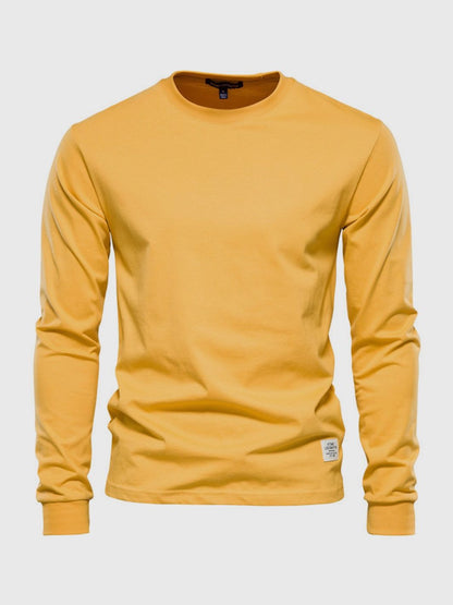 Herren Langarmshirt Mit Rundhals | Klassisch & Zeitlos