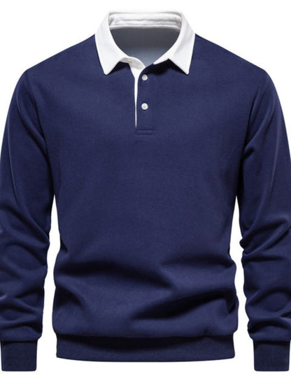 Herren Langarm Poloshirt Mit Kragen | Klassisch & Zeitlos